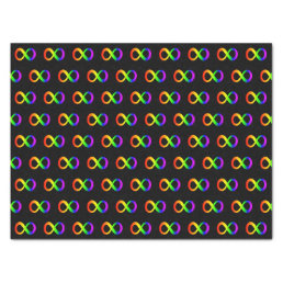 Custom Autism Infinity Rainbow Symbol ID ALERT Tissue Paper