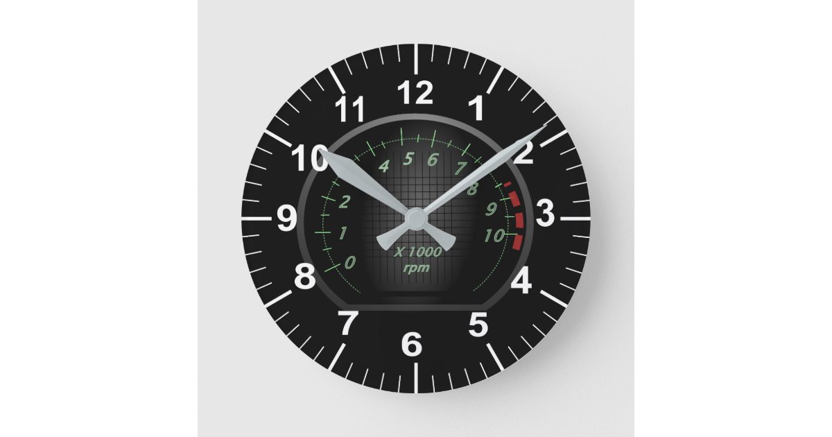 Charger Tic-Toc-Tach Clock | Zazzle