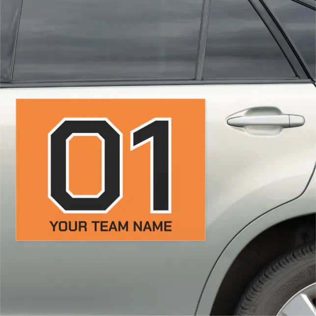 Personalized Racing Numbers Magnets Custom auto racing car number magnet for rallies | Zazzle