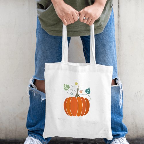 Custom Autumn Fall Halloween Pumpkin Candy  Tote Bag