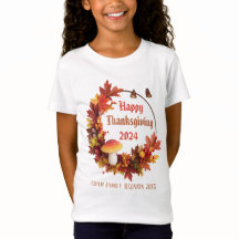 Custom Autumn Leaves Happy Thanksgiving 