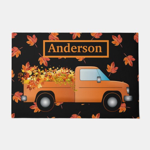 Custom Autumn Truck Door Mat