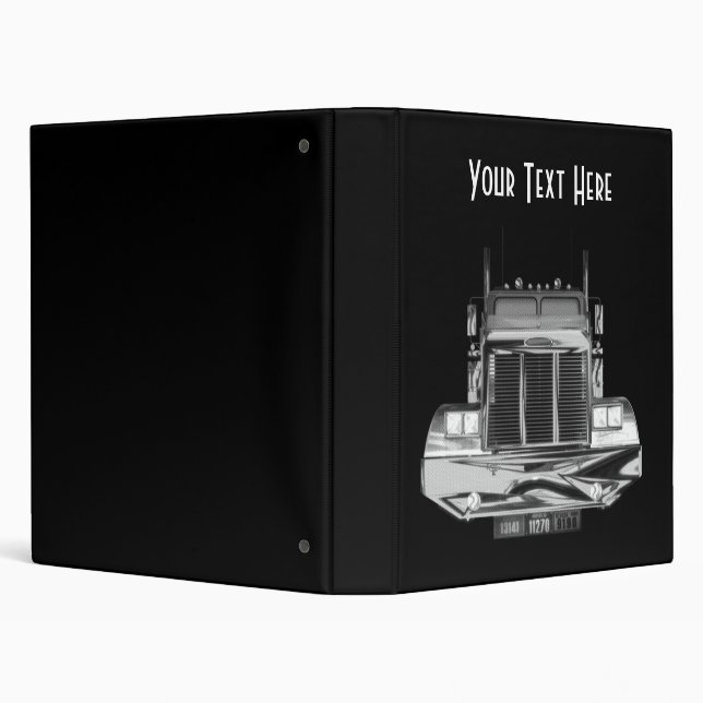 Custom Avery Trucker Log Book 3 Ring Binder (Background)