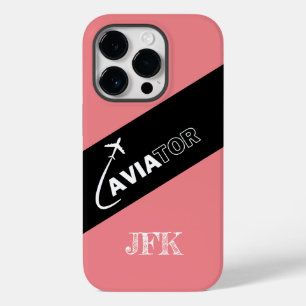 Custom Aviator, Airplanes,Modern,Pilot,Aviation Case-Mate iPhone 14 Pro Case