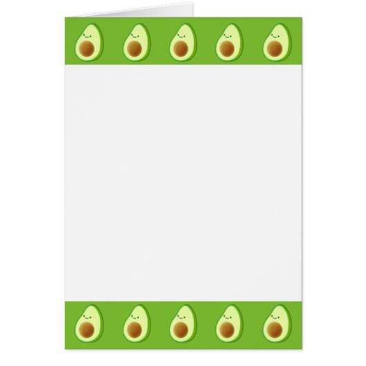 Custom Avocado Pattern Cards (Front)