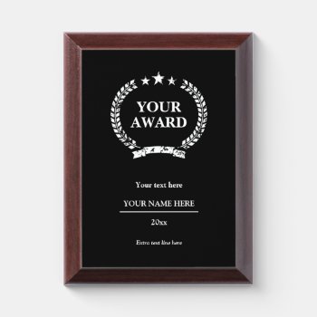 Custom Award Plaques For Achievements And More by logotees at Zazzle