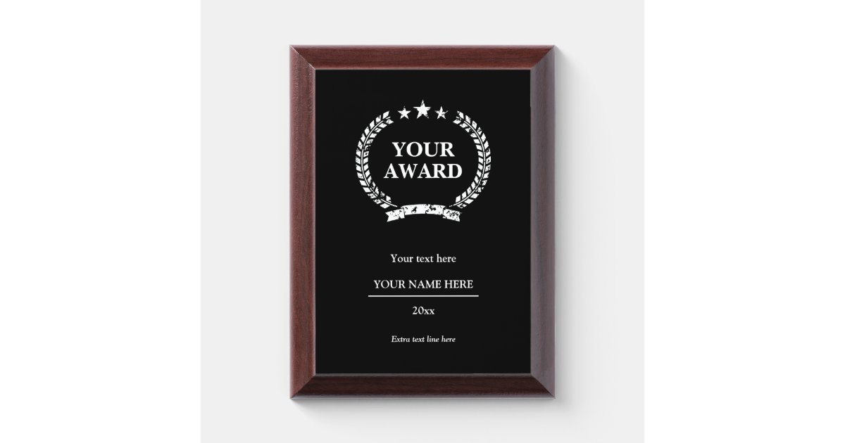 Custom award plaques for achievements and more | Zazzle.com