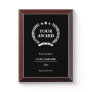 Custom award plaques for achievements and more
