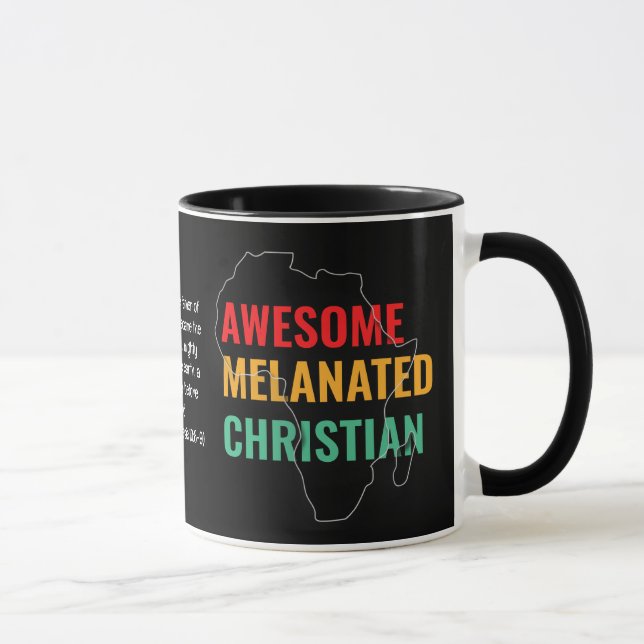 Custom Awesome Melanated Christian Mug (Right)