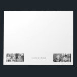 Custom B/W Photo Collage "Name's Posse" Cute Notepad<br><div class="desc">Cute 4 photo collage.  Person's name posse.  Black and White filter applied to photos.</div>