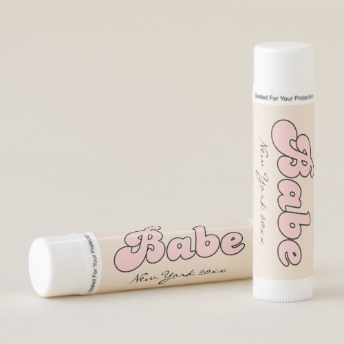 Custom Babe bachelorette retro  Lip Balm