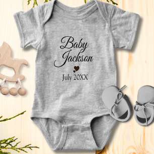 Custom Baby Announcement  Bodysuit