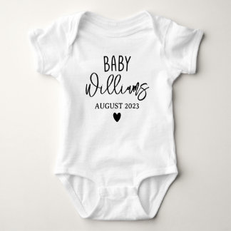 Custom Baby Announcement, Personalized Coming Soon Baby Bodysuit