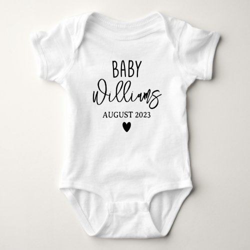 Custom Baby Announcement Personalized Coming Soon Baby Bodysuit