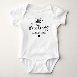 Custom Baby Announcement, Personalized Coming Soon Bodysuit