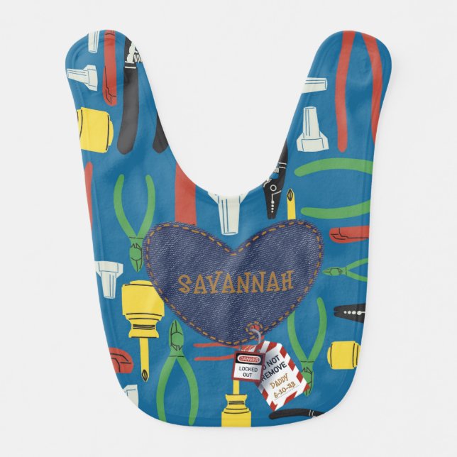 Custom Baby Bib - Baby Boy Shower Gift (Front)