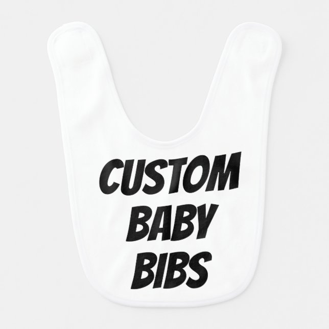 Custom Baby Bib Blank Template (Front)