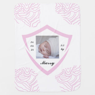 Custom Baby Birth Blanket