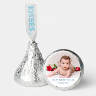 Custom baby birthday photo hershey®'s kisses®