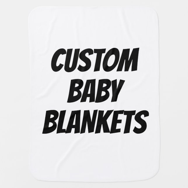 Custom Baby Blanket Blank Template (Front)
