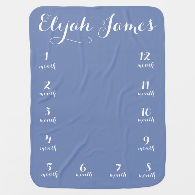 CUSTOM baby blanket with name on reverse (Front)