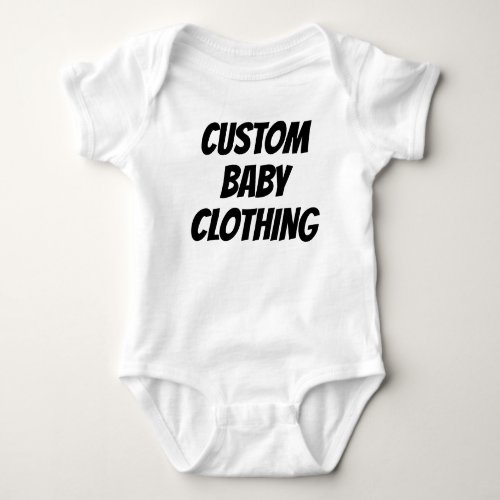 Custom Baby Bodysuits Blank Template