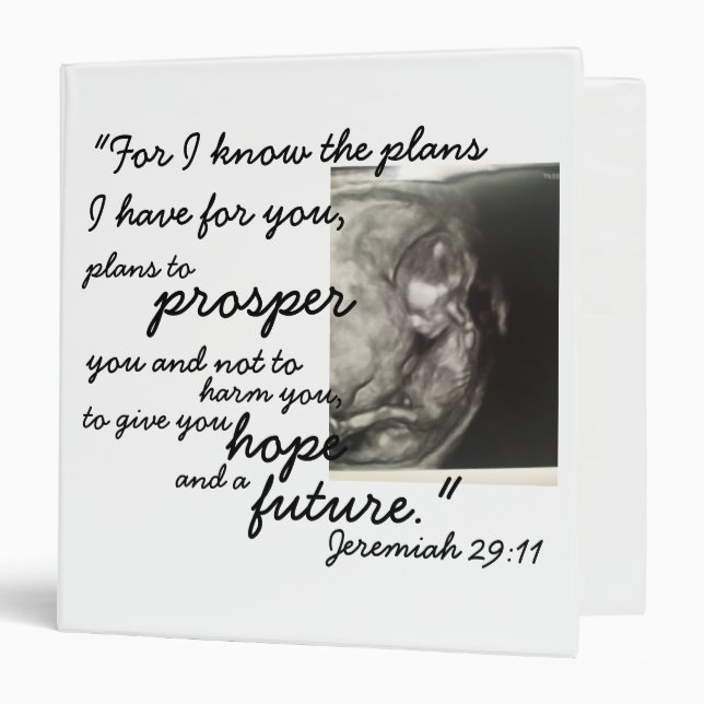 Custom Baby Book Personalized Photo Scrapbook 3 Ring Binder (Front/Inside)