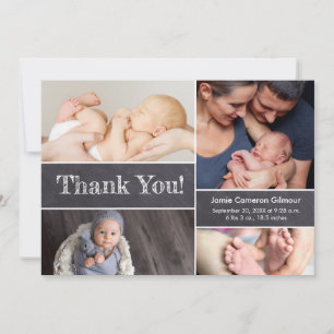 Custom Baby Boy chalkboard birth Baby shower Announcement