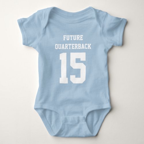 Custom Baby Boy Football Jersey Bodysuit