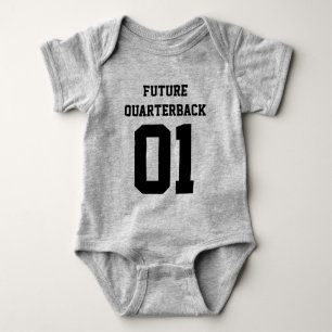 Custom Baby Boy Football Jersey Bodysuit