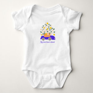 Custom Baby Boy´s First Travel Bodysuit