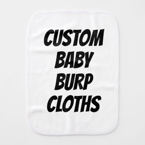 Custom Baby Burp Cloth Blank Template