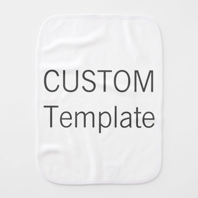 Custom Baby Burp Cloth Blank Template (Front)