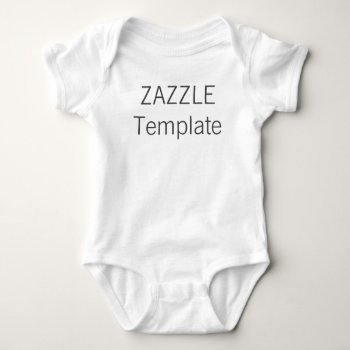 Custom Baby Cotton Bodysuit Creeper Blank by ZazzleBlankTemplates at Zazzle