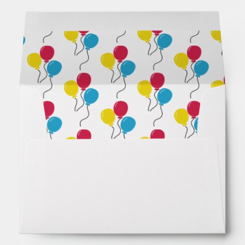 Custom Baby Elephant Party Balloons Patterned Envelope