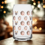 Custom Baby Face, Custom Family 3 Photos Can Glass<br><div class="desc">Custom Baby Face,  Custom Family 3 Photos</div>