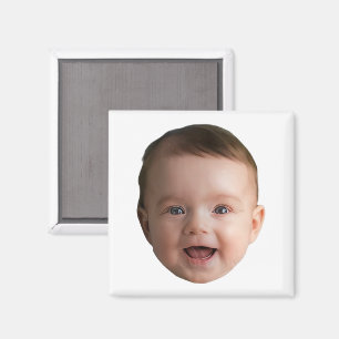 Custom Baby Face, Funny custom photo Magnet
