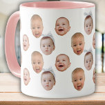 Custom Baby Face Mug Baby 3 Photos<br><div class="desc">Custom Baby Face Mug Baby 3 Photos, Replace the face with your favorite photo (make sure to crop as much to the face as possible and use an app to remove the background) and personalize this funny mug with your kid, husband, pet or boyfriend on it! Also a fun and...</div>