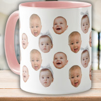 Custom Baby Face Mug Baby 3 Photos