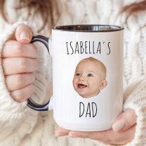 Custom Baby Face Mug, Baby Photo Coffee Mug