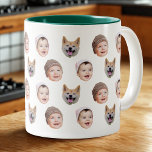 Custom Baby Face Mug, Custom Family 3 Photos mug<br><div class="desc">Custom Baby Face Mug,  Custom Family 3 Photos mug</div>