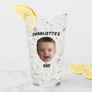 Custom Baby Face Mug, Custom New Dad Mug Glass