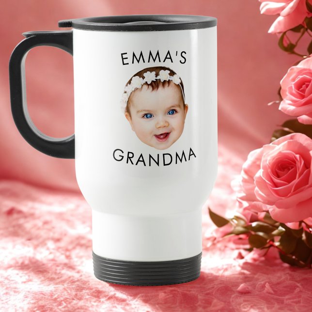 Custom Baby Face Mug Mom Grandma Grandpa Birthday (Creator Uploaded)