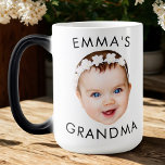 Custom Baby Face Mug Mom Grandma Grandpa Birthday<br><div class="desc">Custom Baby Face Mug Mom Grandma Grandpa Birthday</div>