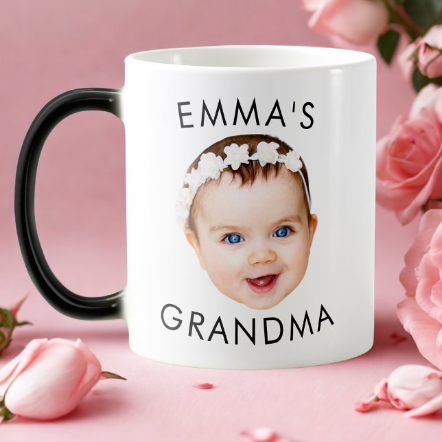 Custom Baby Face Mug Mom Grandma Grandpa Birthday (Creator Uploaded)