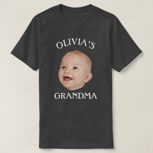 Custom Baby Face Personalized Child Photo Dad Mom T_Shirt