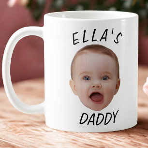 Custom Baby Face Photo Daddy Gift Coffee Mug