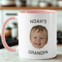 Custom Baby Face Photo Grandpa