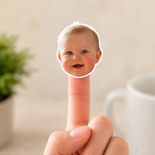 Custom Baby Face Photo   Personalized   Sticker