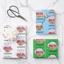 Custom Baby Face Photo Text Grandma